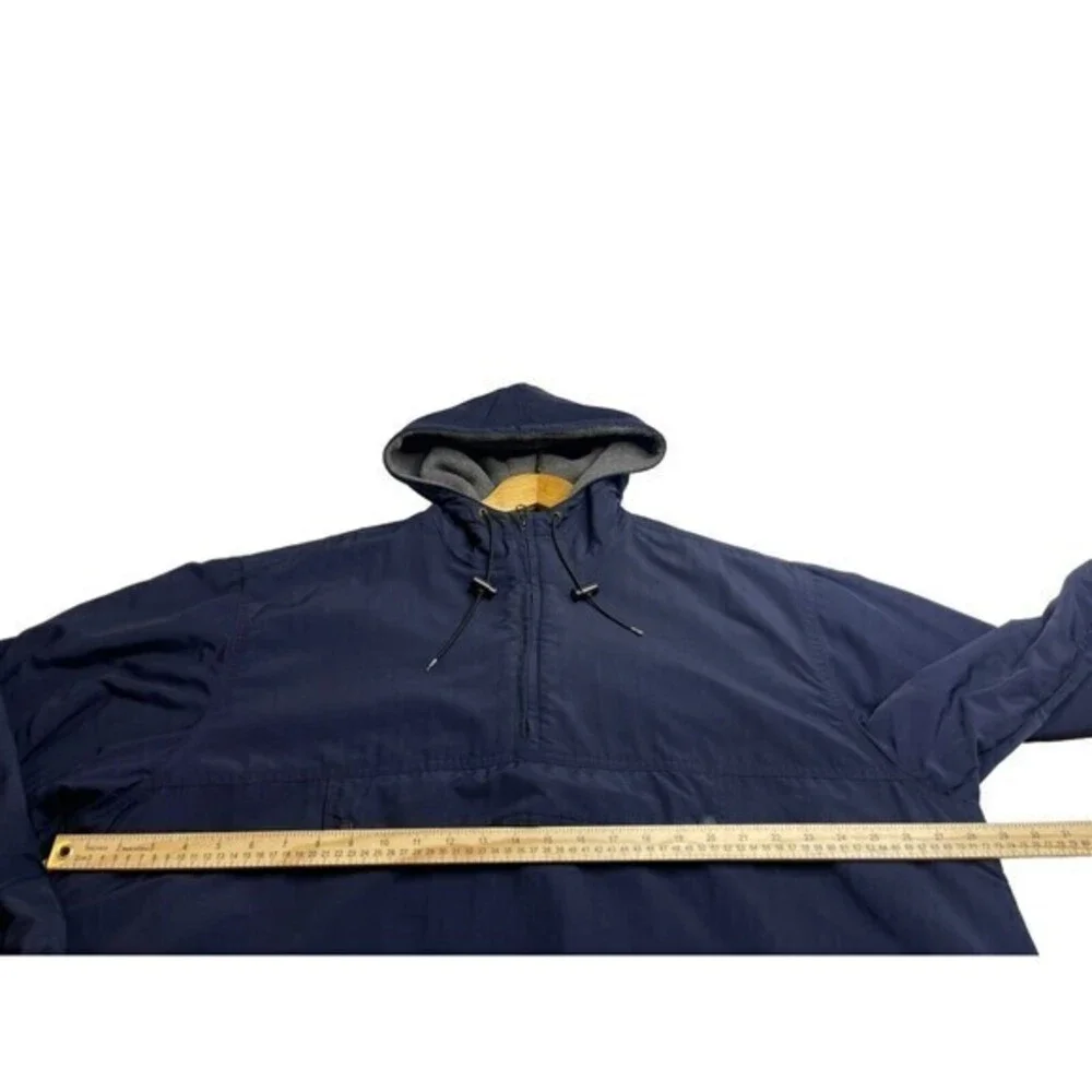 J.Crew Men’s hooded pullover 3‎ season jacket Quarter Zip W Kangaroo Pocket XL